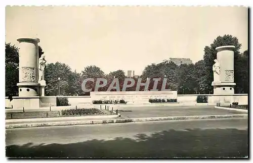 Moderne Karte Neuilly Seine Monument des gardiens de la Paix