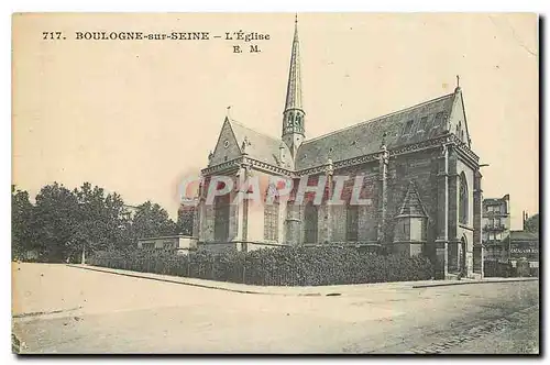 Cartes postales Boulogne sur Seine L'Eglise
