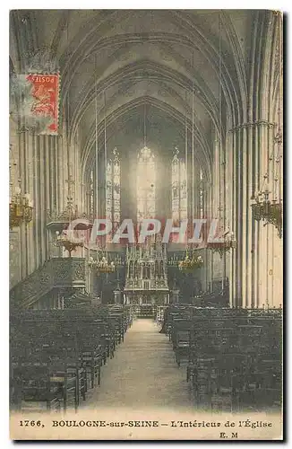 Cartes postales Boulogne sur Seine L'Interieur de l'Eglise