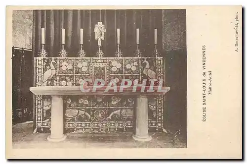 Cartes postales Eglise Saint Louis de Vincennes Maitre Autel