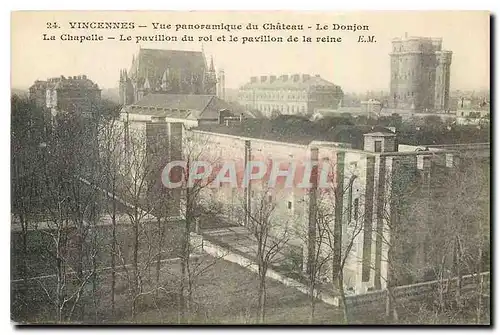 Ansichtskarte AK Vincennes Vue panoramique du Chateau le Donjon La Chapelle le Pavillon du roi et le pavillon de