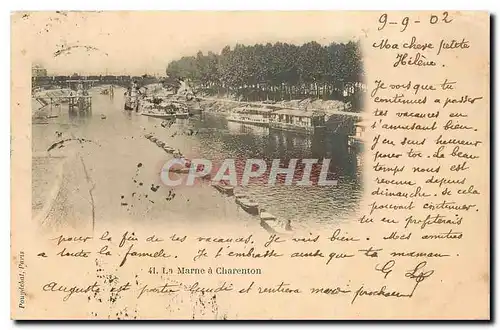 Cartes postales La Marne a Charenton