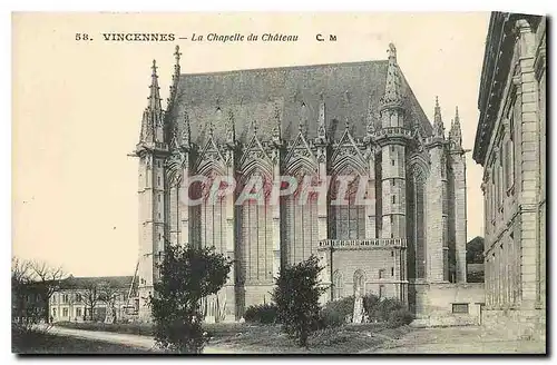 Cartes postales Vincennes La Chapelle du Chateau