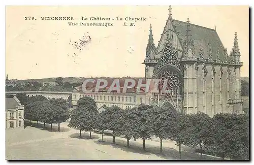 Cartes postales Vincennes Le Chateau La Chapelle Vue panoramique