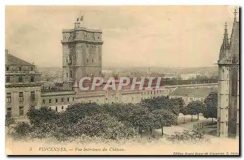 Ansichtskarte AK Vincennes Vue interieure du Chateau