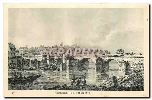 Cartes postales Charenton Le Pont en 1820
