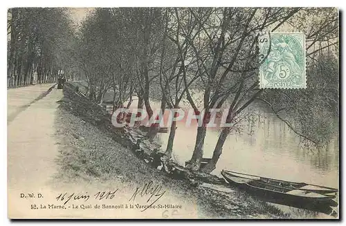 Cartes postales La Marne Le Quai de Bonneuil a la Varenne St Hilaire