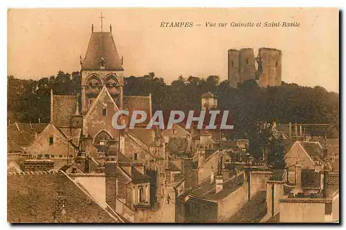 Cartes postales Etampes Vue sur Guinette et Saint basile