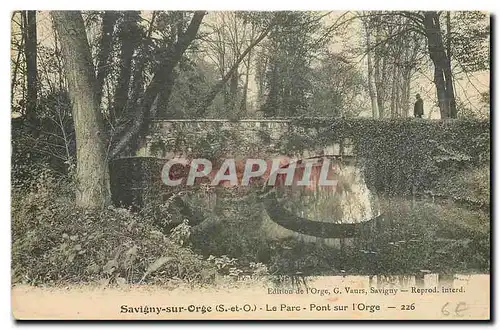 Cartes postales Savigny sur Orge S et O Le Parc Pont sur L'Orge