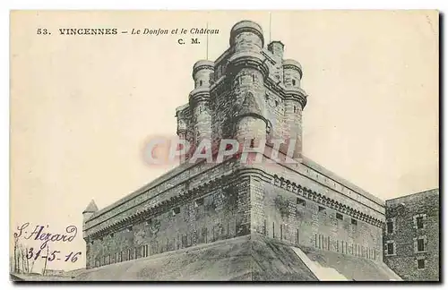 Cartes postales Vincennes Le Donjon et le Chateau