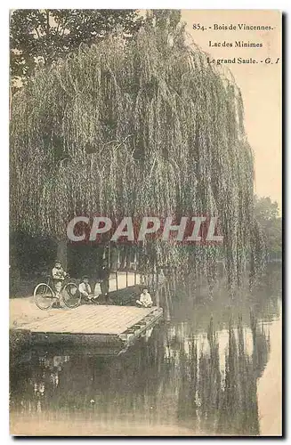 Cartes postales Bois de Vincennes Lac des Minimes le Grand Saule