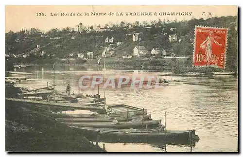 Ansichtskarte AK Les Bords de la Marne de la Varenne a Champigny