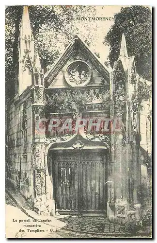 Cartes postales Montmorency le portail de l'ancien monastere des Templiers