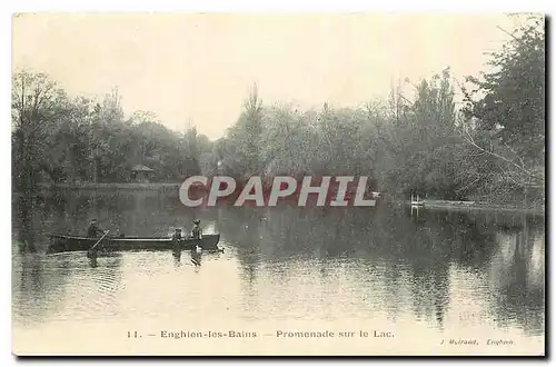 Ansichtskarte AK Enghien les Bains Promenade sur le Lac