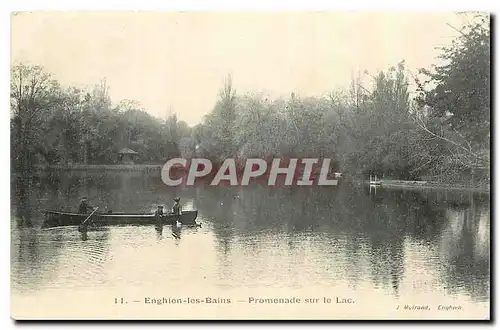 Cartes postales Enghien les Bains Promenade sur le Lac