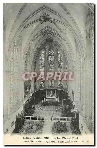 Cartes postales Vincennes Le Vieux Fort Interieur de la Chapelle du Chateau