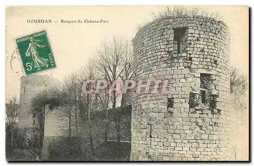 Ansichtskarte AK Dourdan Rempart du Chateau Fort