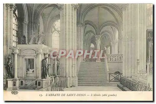 Cartes postales L'Abbaye de Saint denis L'Abside cote gauche