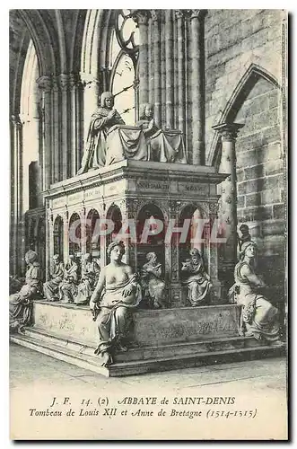 Cartes postales Abbaye de Saint Denis Tombeau de Louis II et d'Anne de Bretagne