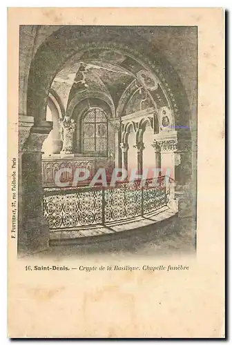 Ansichtskarte AK Saint Denis Crypte de la Basilique Chapelle funebre