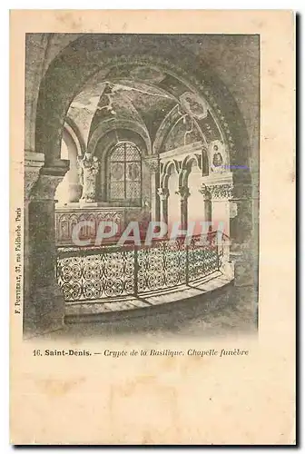 Cartes postales Saint Denis Crypte de la Basilique Chapelle funebre