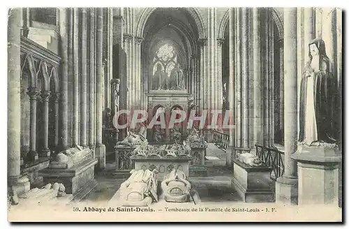 Cartes postales Abbaye de Saint Denis Tombeau de la Famille de Saint Louis
