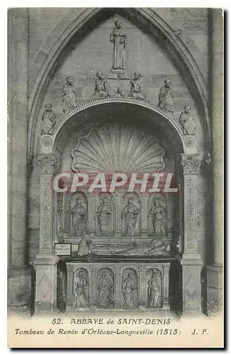 Cartes postales Abbaye de Saint Denis Tombeau de Renee d'Orleans Longueville