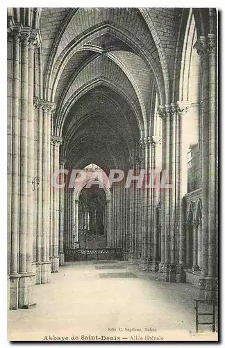 Ansichtskarte AK Abbaye de Saint Denis Allee laterale