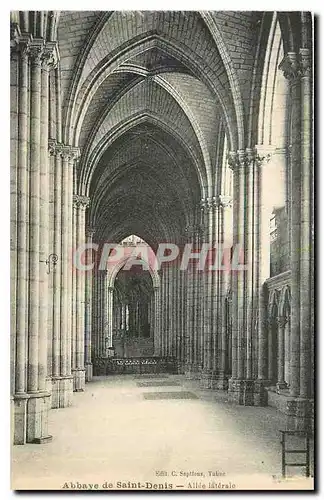 Cartes postales Abbaye de Saint Denis Allee laterale