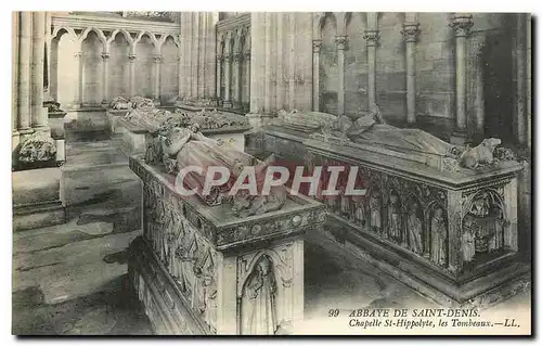 Ansichtskarte AK Abbaye de Saint denis Chapelle St Hippolyte les Tombeaux