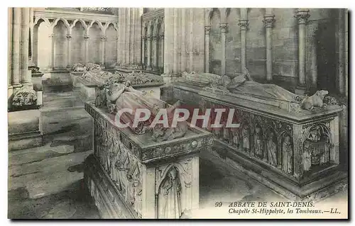 Cartes postales Abbaye de Saint denis Chapelle St Hippolyte les Tombeaux