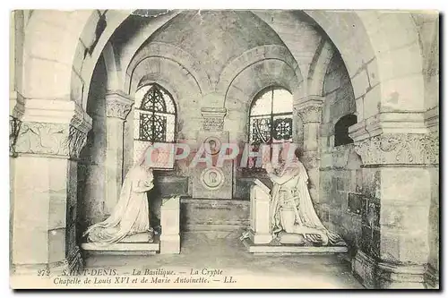 Cartes postales Saint Denis la Basilique La Crypte Chapelle de Louis XVI et de Marie Antoinette