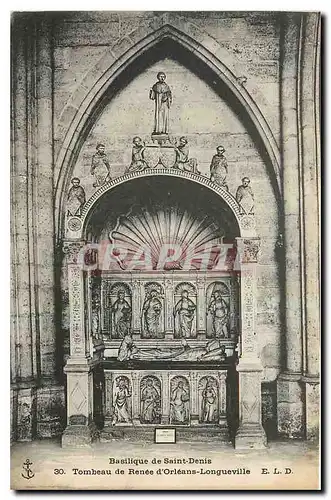 Ansichtskarte AK Basilique de Saint Denis Tombeau de Renee d'Orleans Longueville