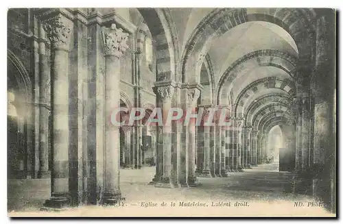 Cartes postales Vezelay Eglise de la Madeleine Lateral droit
