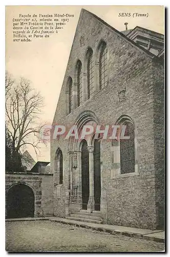 Cartes postales Sens Yonne Facade de l'ancien Hotel Dieu