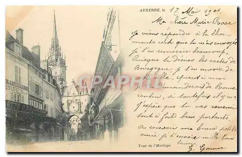 Cartes postales Auxerre Tour de l'Horloge