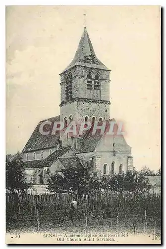Cartes postales Sens Ancienne Eglise Saint Savinien