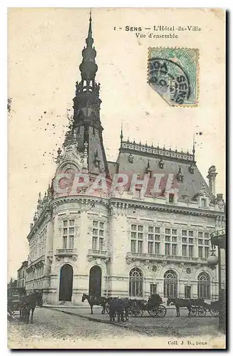 Cartes postales Sens L'Hotel de Ville Vue d'ensemble