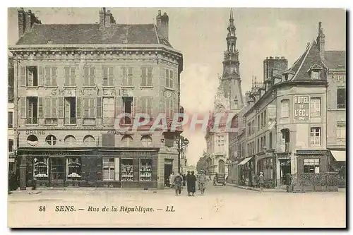 Cartes postales Sens Rue de la Republique