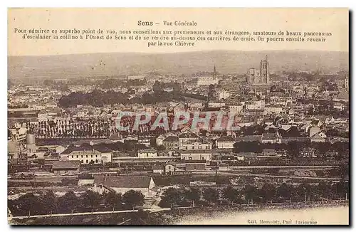 Cartes postales Sens Vue generale