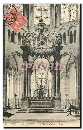 Ansichtskarte AK Sens La Cathedrale Le Maitre Autel