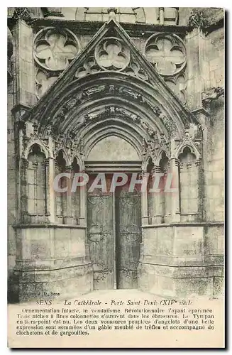 Cartes postales Sens La Cathedrale Porte Saint Denis
