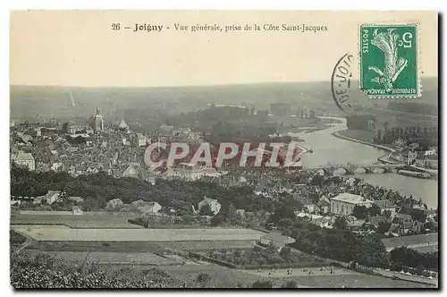 Cartes postales Joigny Vue generale prise de la Cote Saint Jacques
