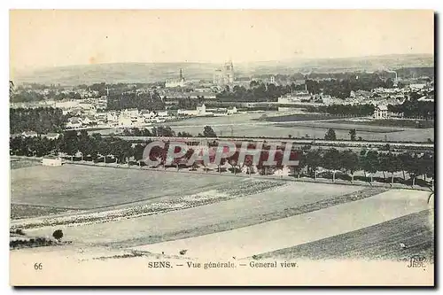 Cartes postales Sens Vue generale