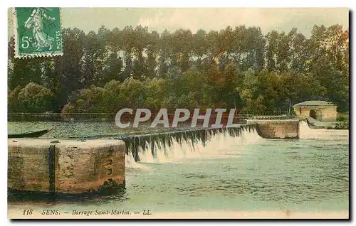 Ansichtskarte AK Sens Barrage Saint Martin