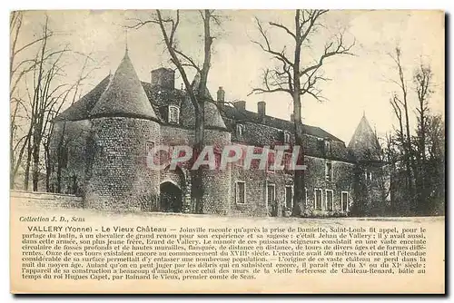 Cartes postales Vallery Yonne Le Vieux Chateau