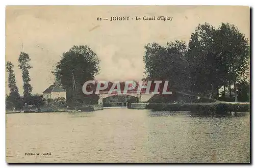 Cartes postales Joigny Le Canal d'Epizy