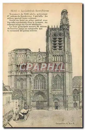 Cartes postales Sens La Cathedrale Saint Etienne