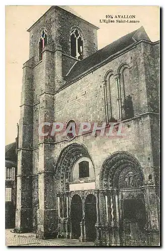 Cartes postales Avallon L'Eglise Saint Lazare