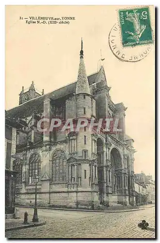 Cartes postales Villeneuve sur Yonne Eglise N D